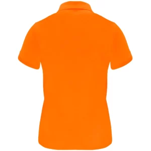 Polo Roly MONZHA WOMAN en naranja flúor, vista trasera