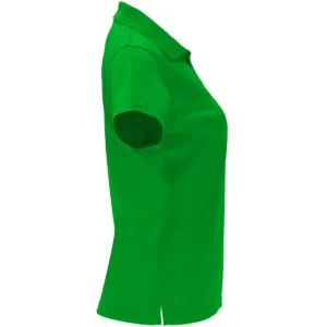 Polo Roly MONZHA WOMAN en verde helecho, vista lateral opuesta