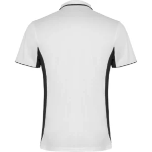 Polo Roly MONTMELO en blanco y negro, vista trasera