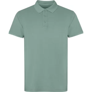 Polo Roly COBAIN en verde pato lavado, vista frontal