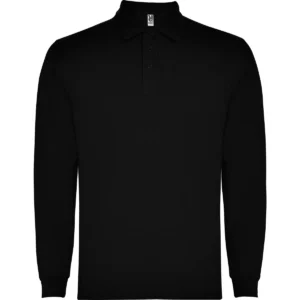 Polo Roly CARPE en negro de manga larga, vista frontal