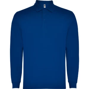 Polo Roly CARPE en azul royal de manga larga, vista frontal