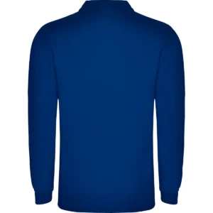 Polo Roly CARPE en azul royal de manga larga, vista trasera