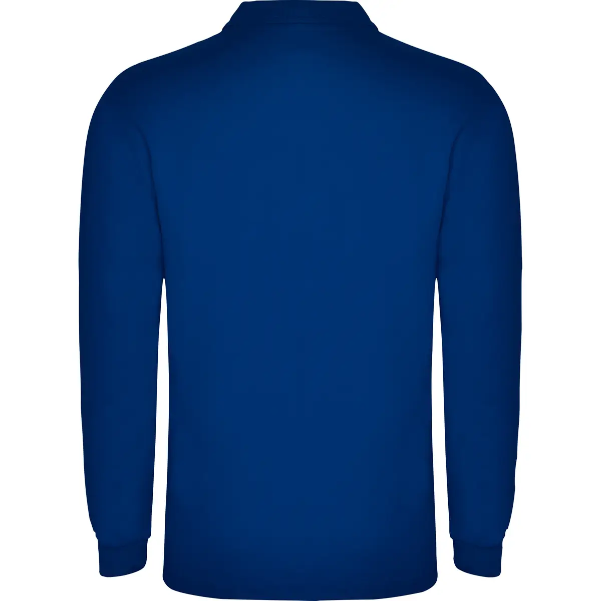 Polo piqué hombre manga larga Roly CARPE 16 Polo Roly CARPE en azul royal de manga larga, vista trasera