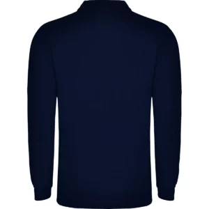 Polo Roly CARPE en azul marino de manga larga, vista trasera