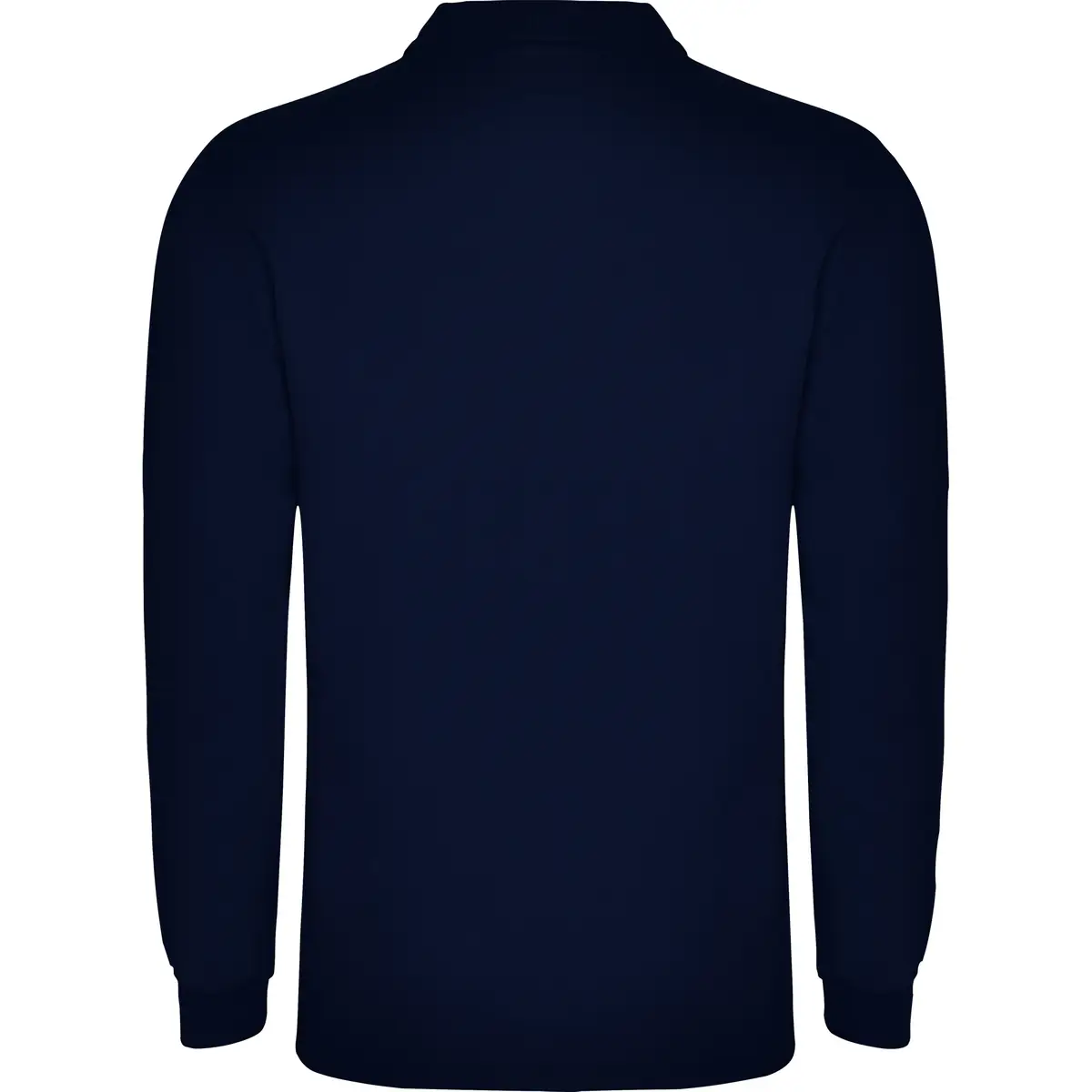 Polo piqué hombre manga larga Roly CARPE 20 Polo Roly CARPE en azul marino de manga larga, vista trasera