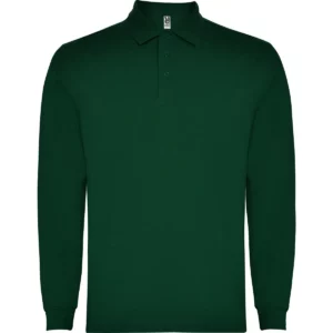 Polo Roly CARPE en verde botella de manga larga, vista frontal