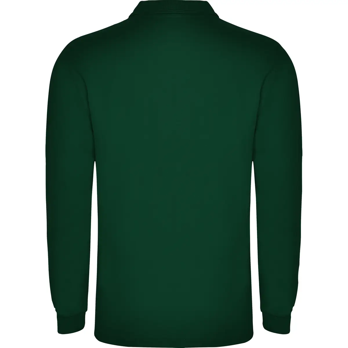 Polo piqué hombre manga larga Roly CARPE 24 Polo Roly CARPE en verde botella de manga larga, vista trasera