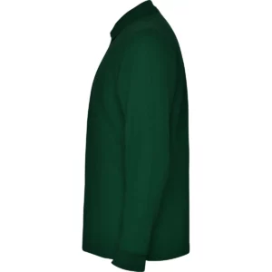 Polo Roly CARPE en verde botella de manga larga, vista lateral