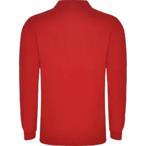 Polo Roly CARPE en rojo de manga larga, vista trasera