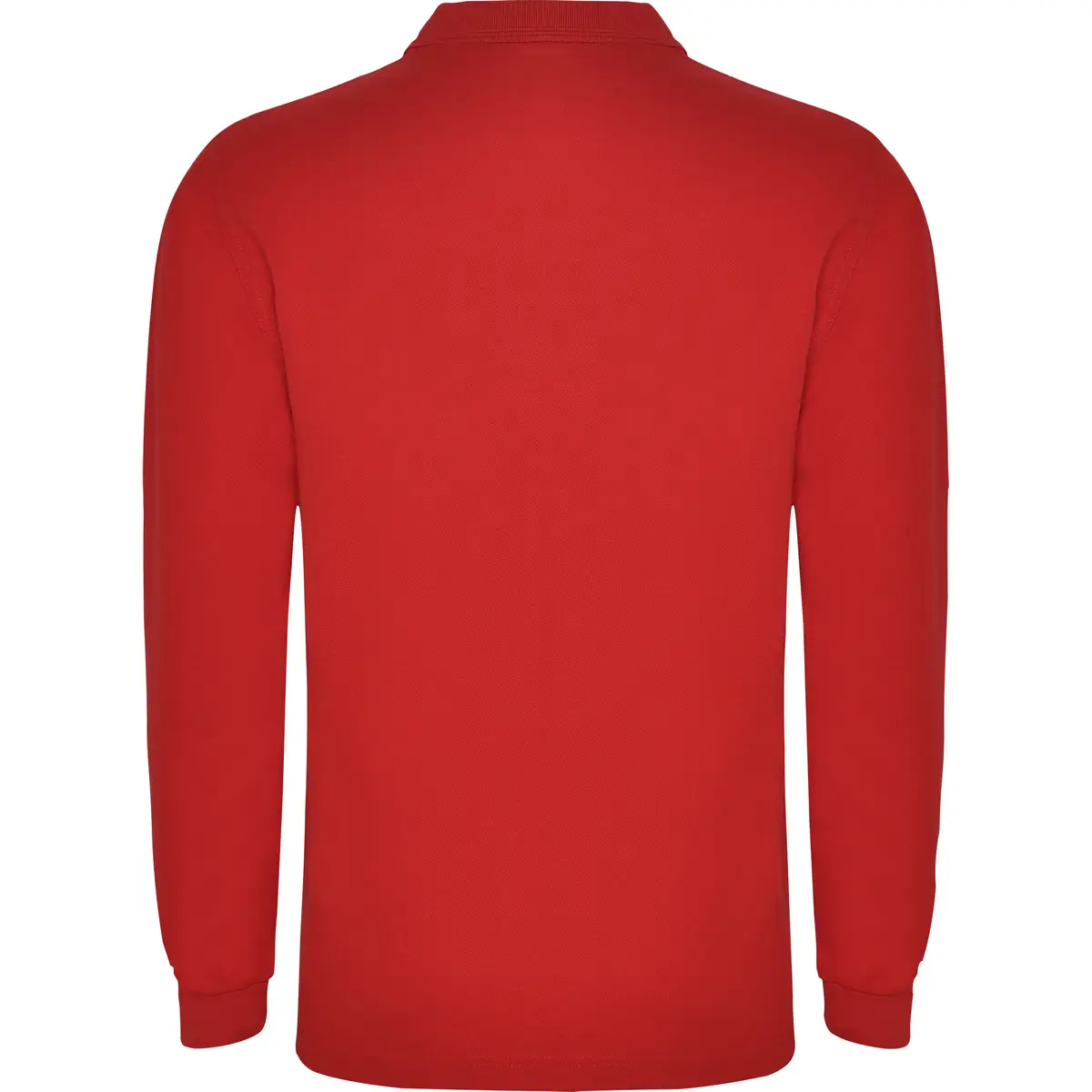 Polo piqué hombre manga larga Roly CARPE 32 Polo Roly CARPE en rojo de manga larga, vista trasera