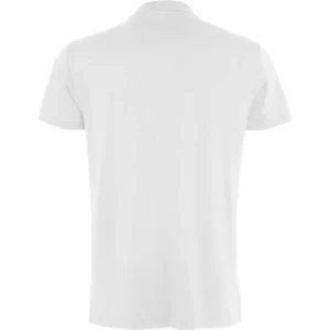 Polo Roly WOS en blanco, vista trasera