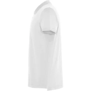 Polo Roly WOS en blanco, vista lateral