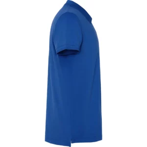 Polo Roly WOS en azul royal, vista lateral opuesta