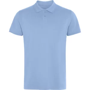 Polo Roly WOS en celeste, vista frontal