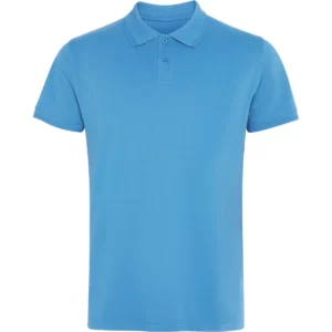 Polo Roly WOS en turquesa, vista frontal
