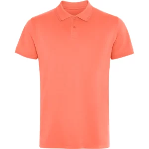 Polo Roly WOS en coral, vista frontal