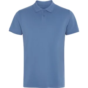 Polo Roly WOS en azul riviera, vista frontal