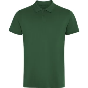 Polo Roly WOS en verde botella, vista frontal