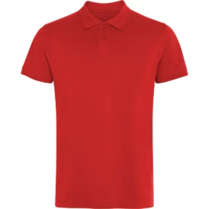 Polo Roly WOS en rojo, vista frontal