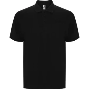Polo Roly CENTAURO PREMIUM en negro, vista frontal