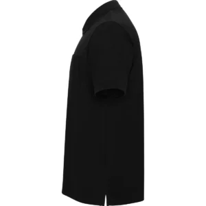 Polo Roly CENTAURO PREMIUM en negro, vista lateral