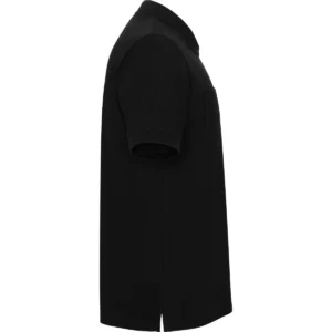 Polo Roly CENTAURO PREMIUM en negro, vista lateral opuesta
