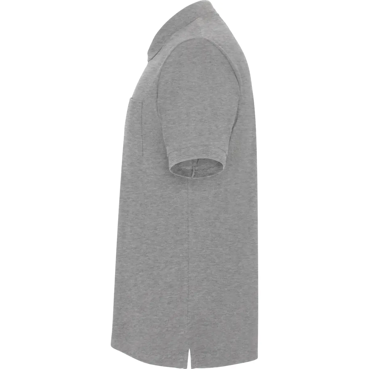 Polo piqué con bolsillo Roly CENTAURO PREMIUM 26 Polo Roly CENTAURO PREMIUM en gris vigoré, vista lateral