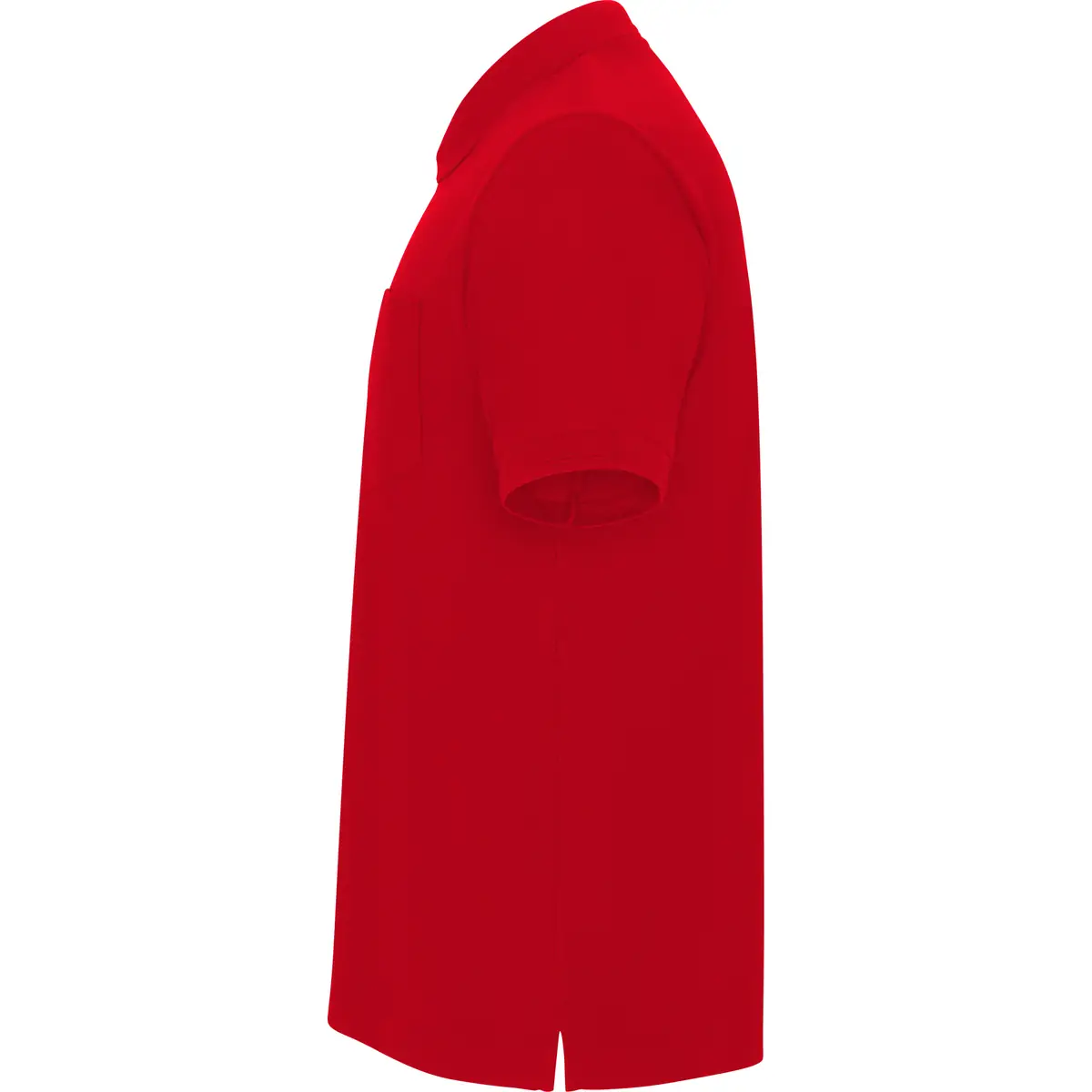 Polo piqué con bolsillo Roly CENTAURO PREMIUM 30 Polo Roly CENTAURO PREMIUM en rojo, vista lateral