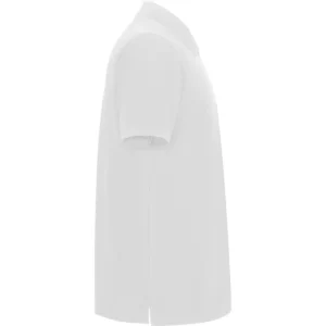 Polo Roly PEGASO PREMIUM en blanco, vista lateral opuesta