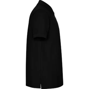 Polo Roly PEGASO PREMIUM en negro, vista lateral opuesta