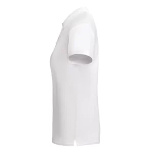 Polo Roly PRINCE WOMAN en blanco, vista lateral