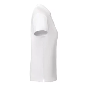 Polo Roly PRINCE WOMAN en blanco, vista lateral opuesta