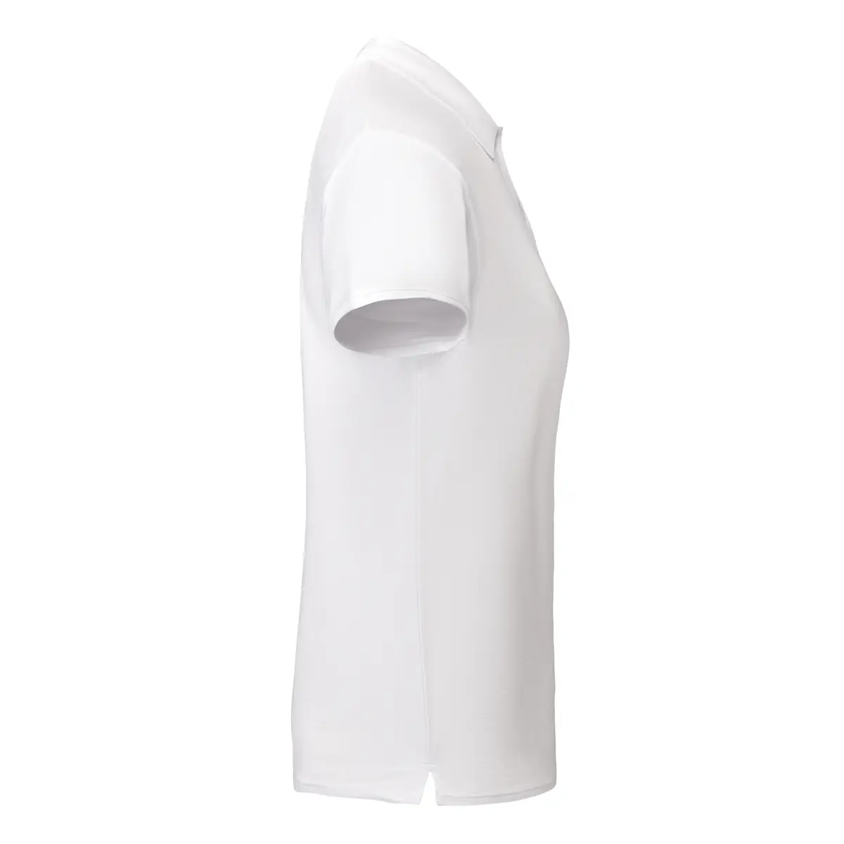 Polo algodón orgánico mujer Roly PRINCE WOMAN 5 Polo Roly PRINCE WOMAN en blanco, vista lateral opuesta