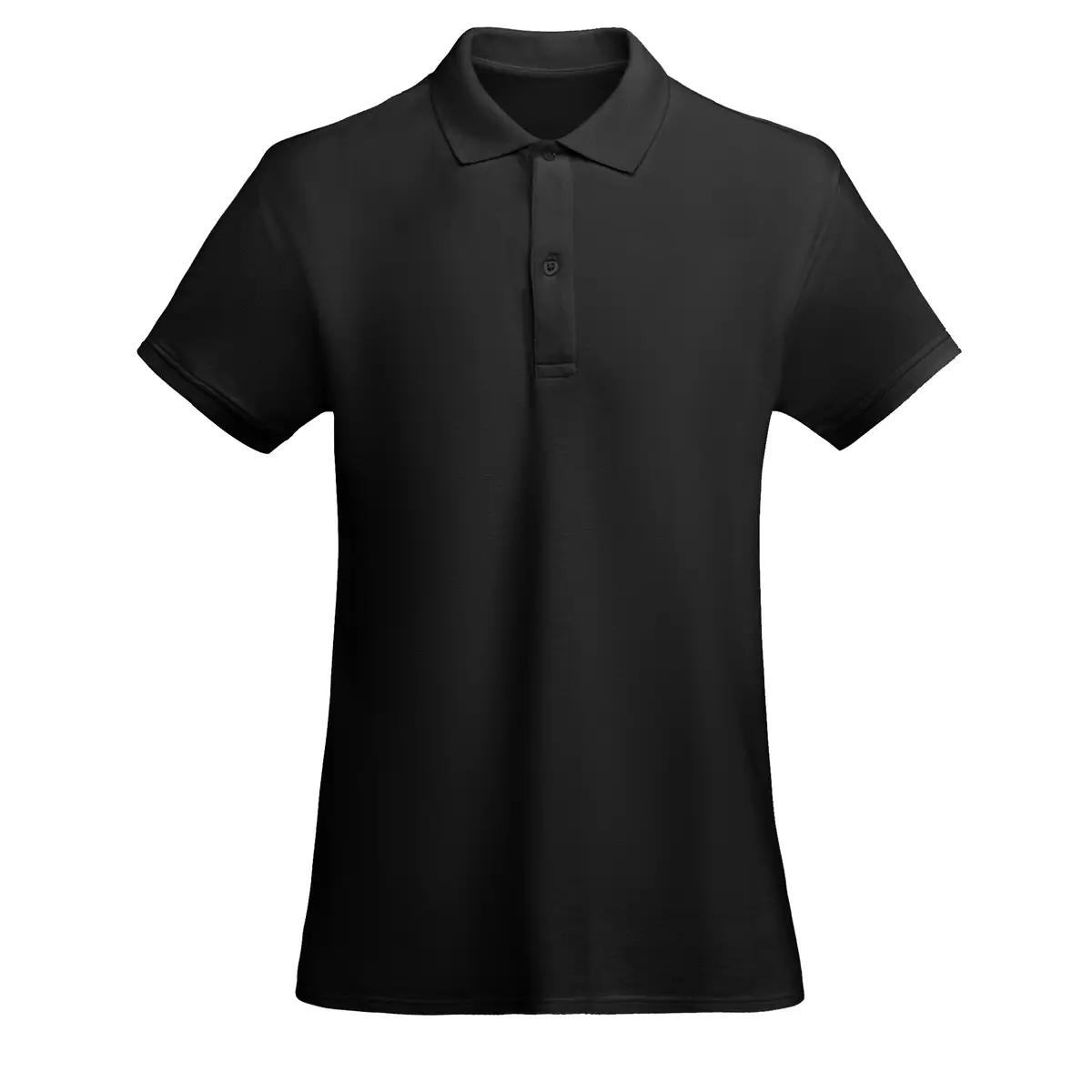 Polo algodón orgánico mujer Roly PRINCE WOMAN 9 Polo Roly PRINCE WOMAN en negro, vista frontal