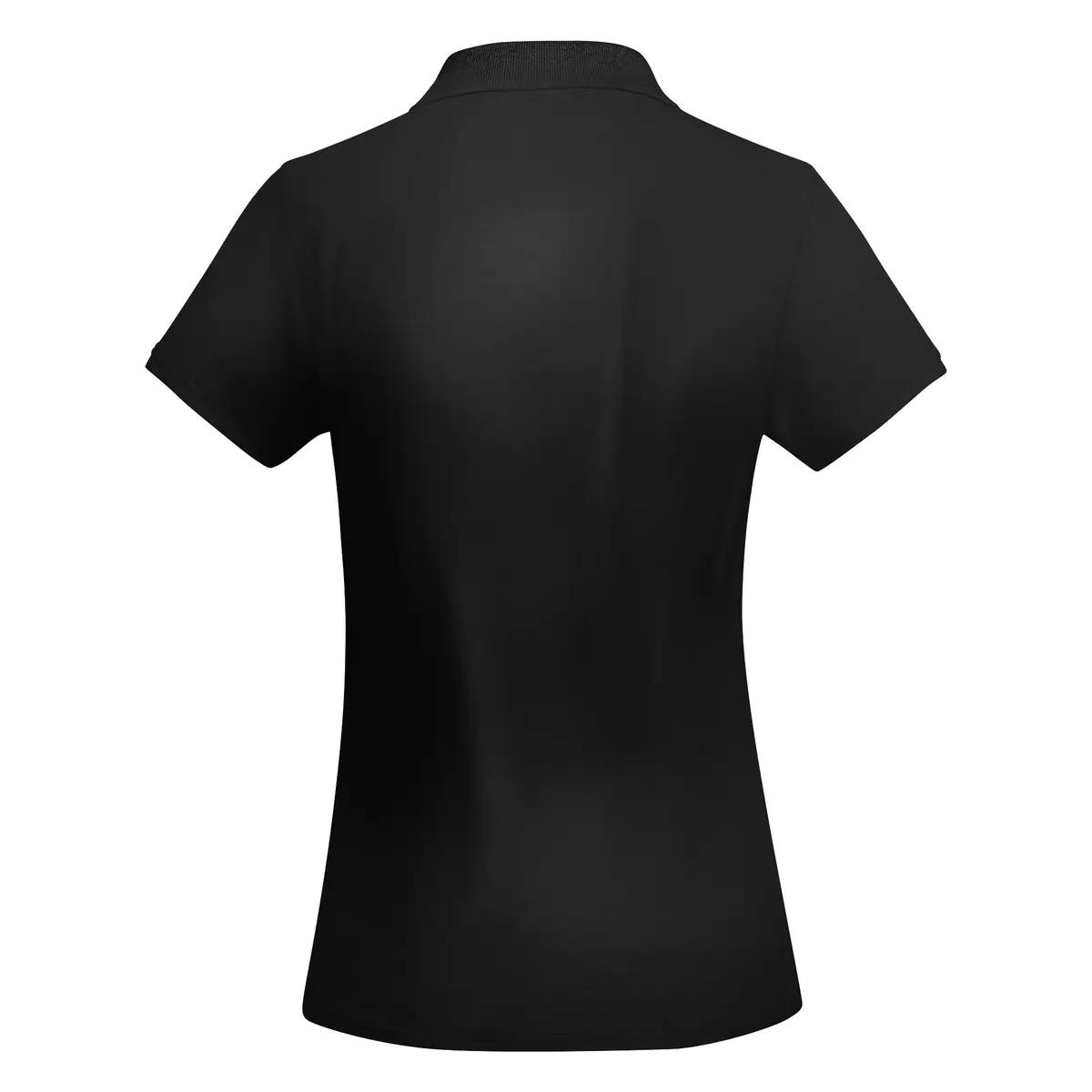 Polo algodón orgánico mujer Roly PRINCE WOMAN 12 Polo Roly PRINCE WOMAN en negro, vista trasera