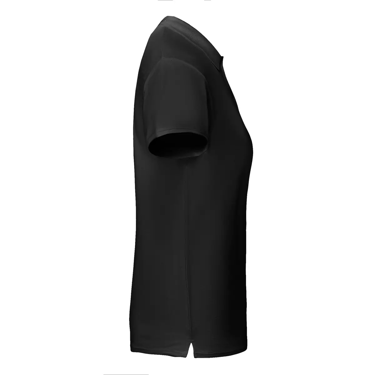 Polo algodón orgánico mujer Roly PRINCE WOMAN 11 Polo Roly PRINCE WOMAN en negro, vista lateral opuesta