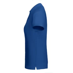 Polo Roly PRINCE WOMAN en azul royal, vista lateral