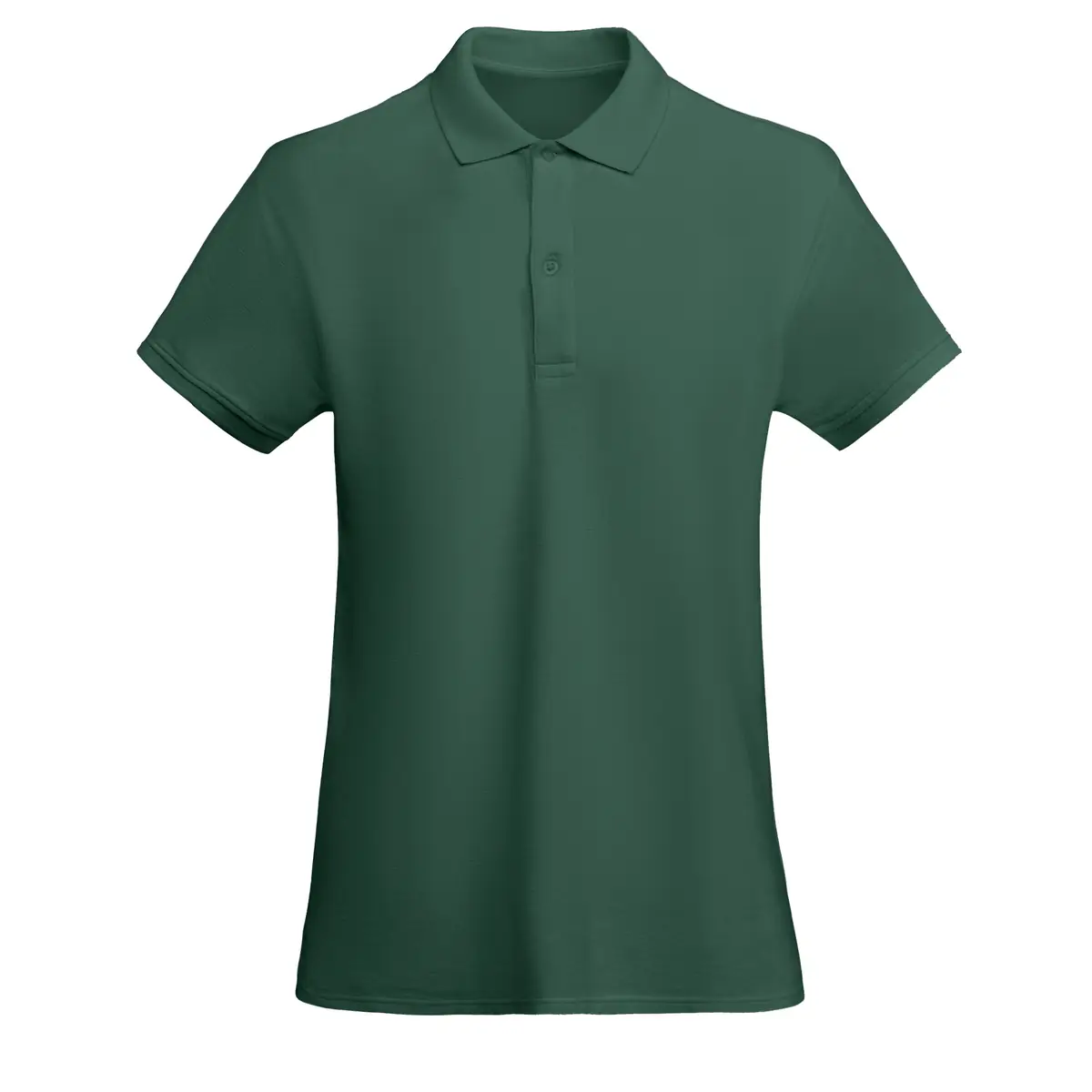 Polo algodón orgánico mujer Roly PRINCE WOMAN 21 Polo Roly PRINCE WOMAN en verde botella, vista frontal