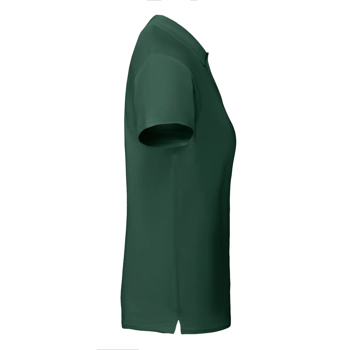 Polo algodón orgánico mujer Roly PRINCE WOMAN 23 Polo Roly PRINCE WOMAN en verde botella, vista lateral opuesta