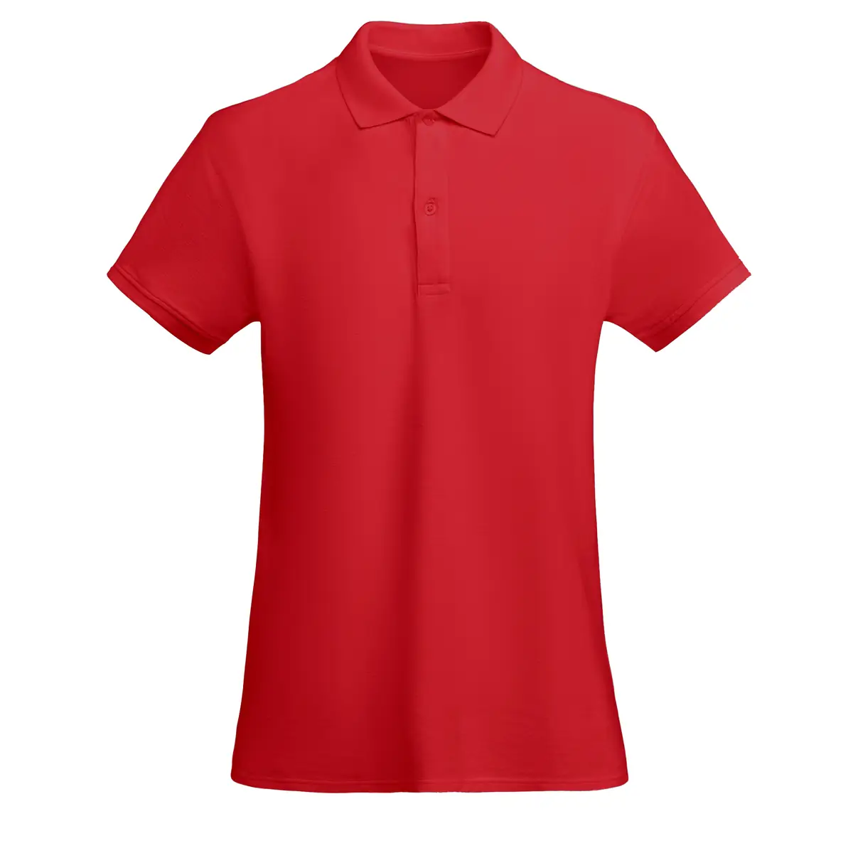 Polo algodón orgánico mujer Roly PRINCE WOMAN 29 Polo Roly PRINCE WOMAN en rojo, vista frontal