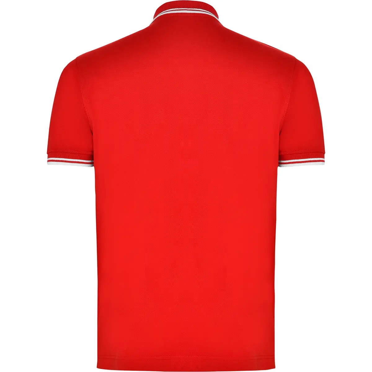 Polo algodón peinado hombre Roly MONTREAL 22 Polo Roly MONTREAL en rojo y blanco, vista trasera