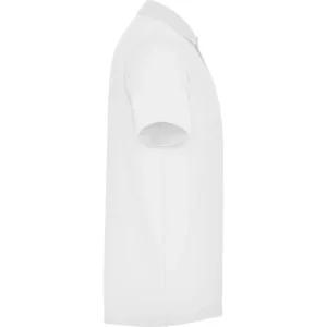 Polo Roly AUSTRAL en blanco, vista lateral opuesta