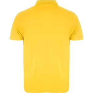 Polo Roly AUSTRAL en amarillo, vista trasera