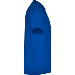 Polo Roly AUSTRAL en azul royal, vista lateral opuesta