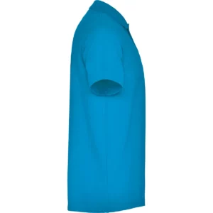 Polo Roly AUSTRAL en turquesa, vista lateral opuesta