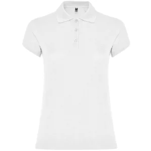 Polo Roly STAR WOMAN en blanco, vista frontal
