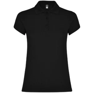 Polo Roly STAR WOMAN en negro, vista frontal