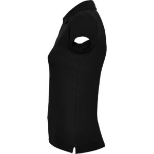 Polo Roly STAR WOMAN en negro, vista lateral