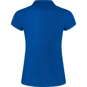 Polo Roly STAR WOMAN en azul royal, vista trasera